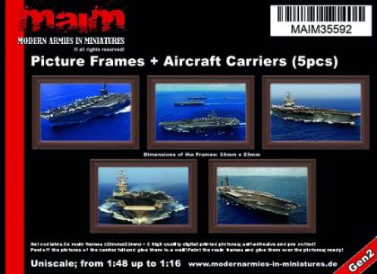 1:35/Uniscale Picture Frames + Aircraft Carriers (5pcs)