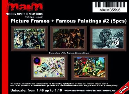 1:35/Uniscale Picture Frames + Famous Paintings #2
