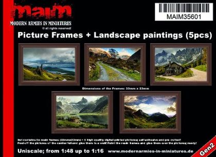 1:35/Uniscale Picture Frames + Landscape paintings