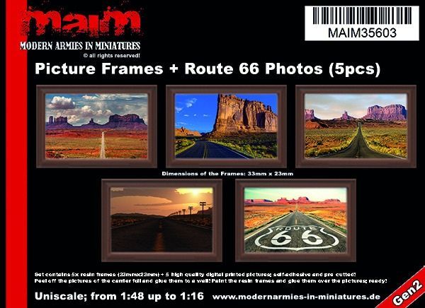 1:35/Uniscale Picture Frames + Route66 Photos