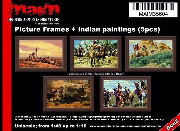 1:35/Uniscale Picture Frames + Indian Paintings