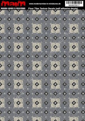 1:35/Uniscale Floor Tiles Texture Decals - self adhesive
