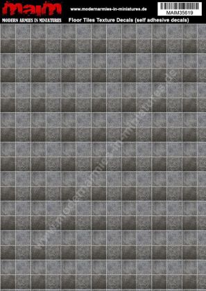 1:35/Uniscale Floor Tiles Texture Decals - self adhesive