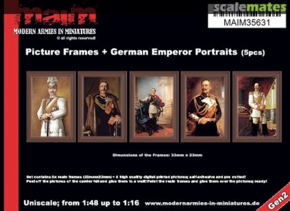 1:35/1:48 Picture Frames + German Emperor paintings