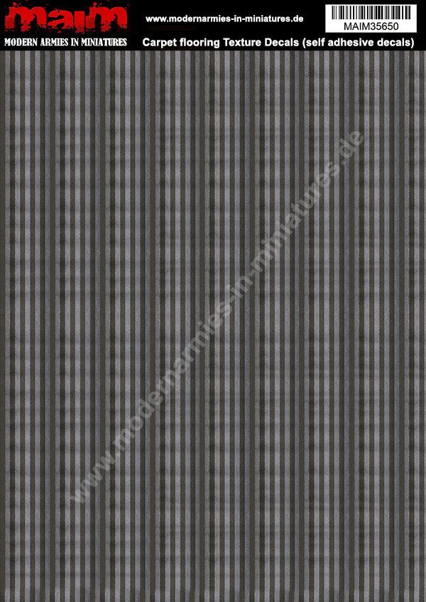 1:35 Carpet flooring Texture Decals - self adhesive