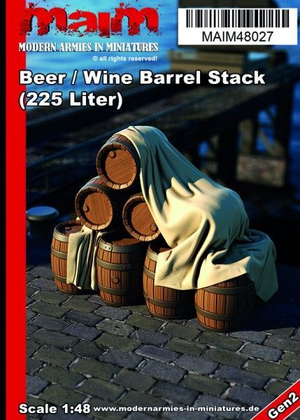 1:48 Beer / Wine Barrels Stack (225 Liter)