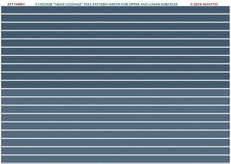 1:144 5 colour “night lozenge” full pattern width for upper and lower surfaces