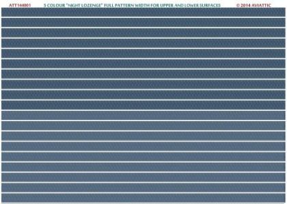 1:144 5 colour “night lozenge” full pattern width for upper and lower surfaces