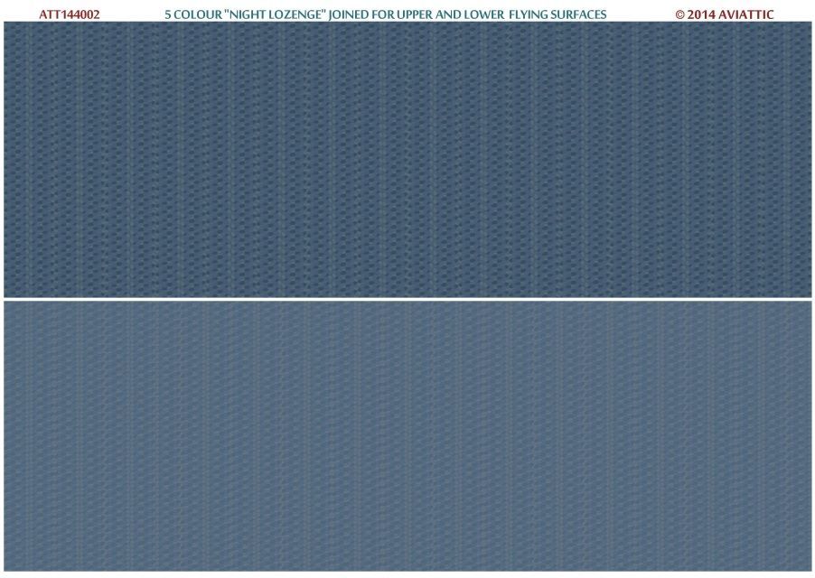 1:144  5 colour “night lozenge” joined for upper and lower flying surfaces