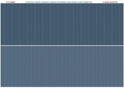 1:144  5 colour “night lozenge” joined for upper and lower flying surfaces