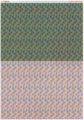 1:32  (white decal paper for rib tapes) 4 colour “lozenge” full pattern width