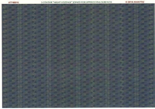 1:48 5 colour “night lozenge” joined for upper flying surfaces