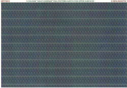 1:72 5 colour “night lozenge” full pattern width for upper surfaces