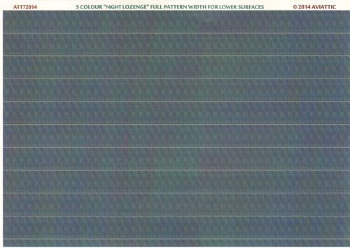 1:72 5 colour “night lozenge” full pattern width for lower surfaces