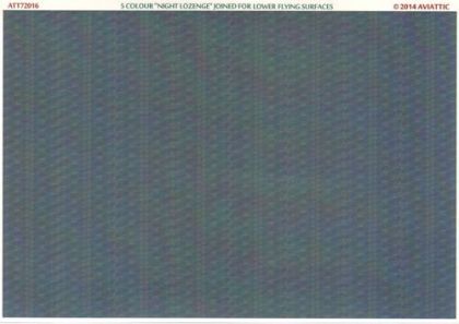1:72 5 colour “night lozenge” joined for lower flying surfaces