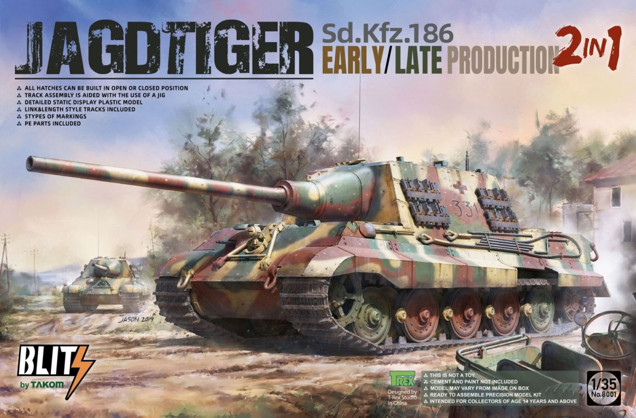 1:35 Jagdtiger Sd.Kfz.186 Early / Late production 2 in 1