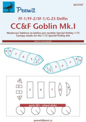 1:72 Grumman FF-1/FF-2/SF-1/G-23 Delfin/CC&F Goblin Mk.I (Special Hobby kits)