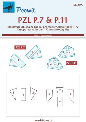 1:72 PZL P.7A & P.11C (designed to be used with Arma Hobby kits)