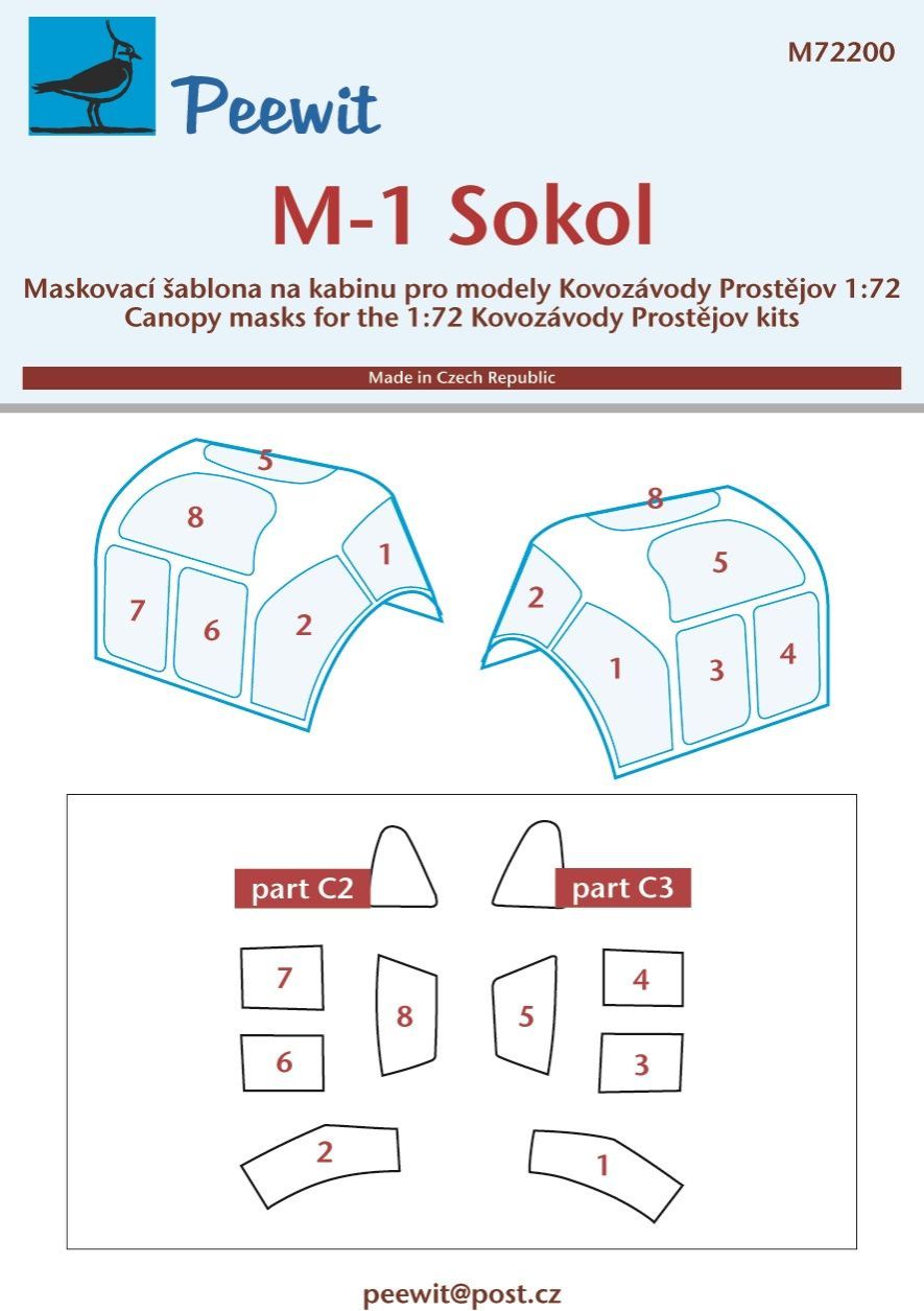 1:72 Mraz M-1C Sokol/Falcon (designed to be used with Kovozavody Prostejov kits)