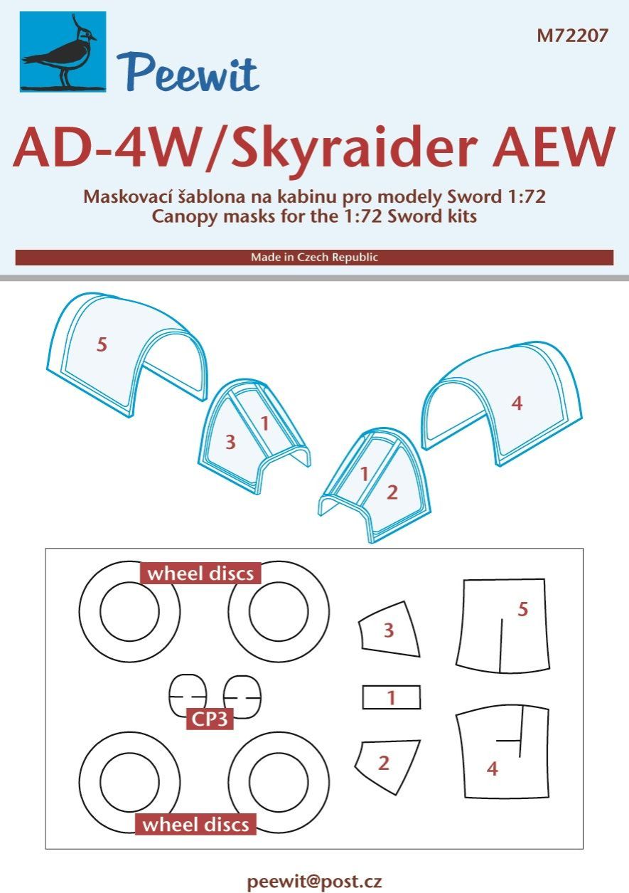 1:72 Douglas AD-4W/AEW.1 Skyraider (designed to be used with Sword kits)