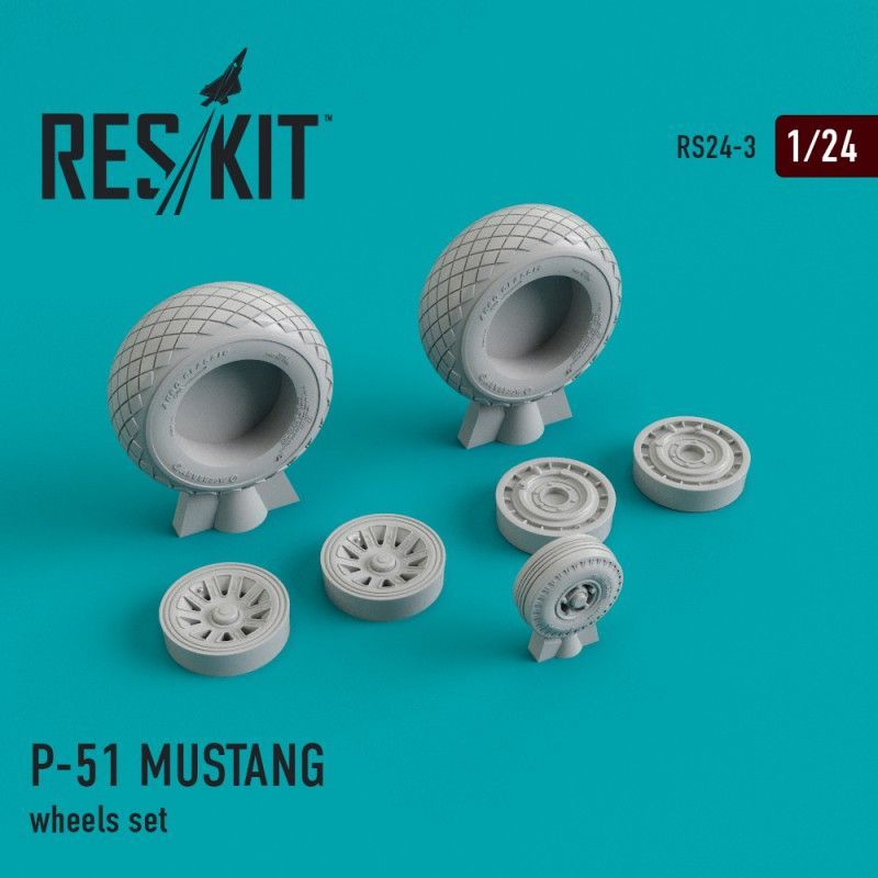 1:24 P-51 MUSTANG wheels set