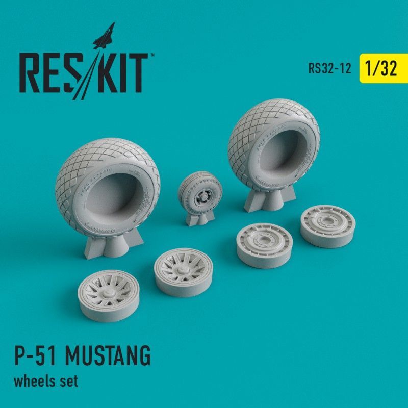 1:32  P-51 MUSTANG wheels set