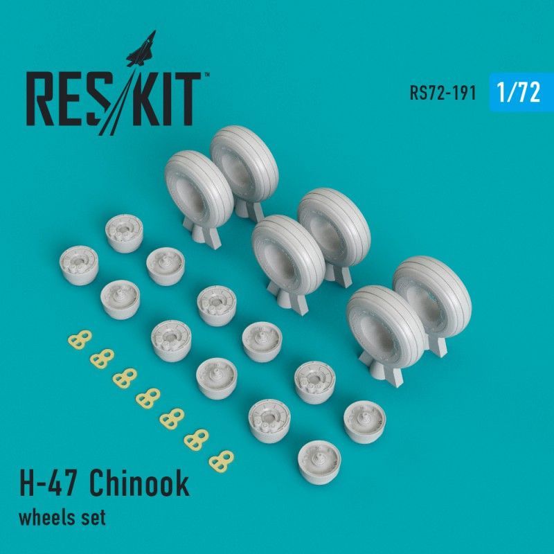 1:72 H-47 Chinook wheels set