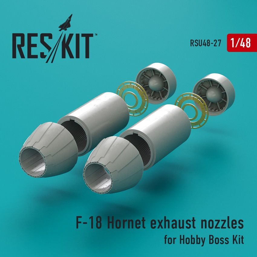 1:48 F-18 Hornet exhaust nozzles (Hobby Boss kits)