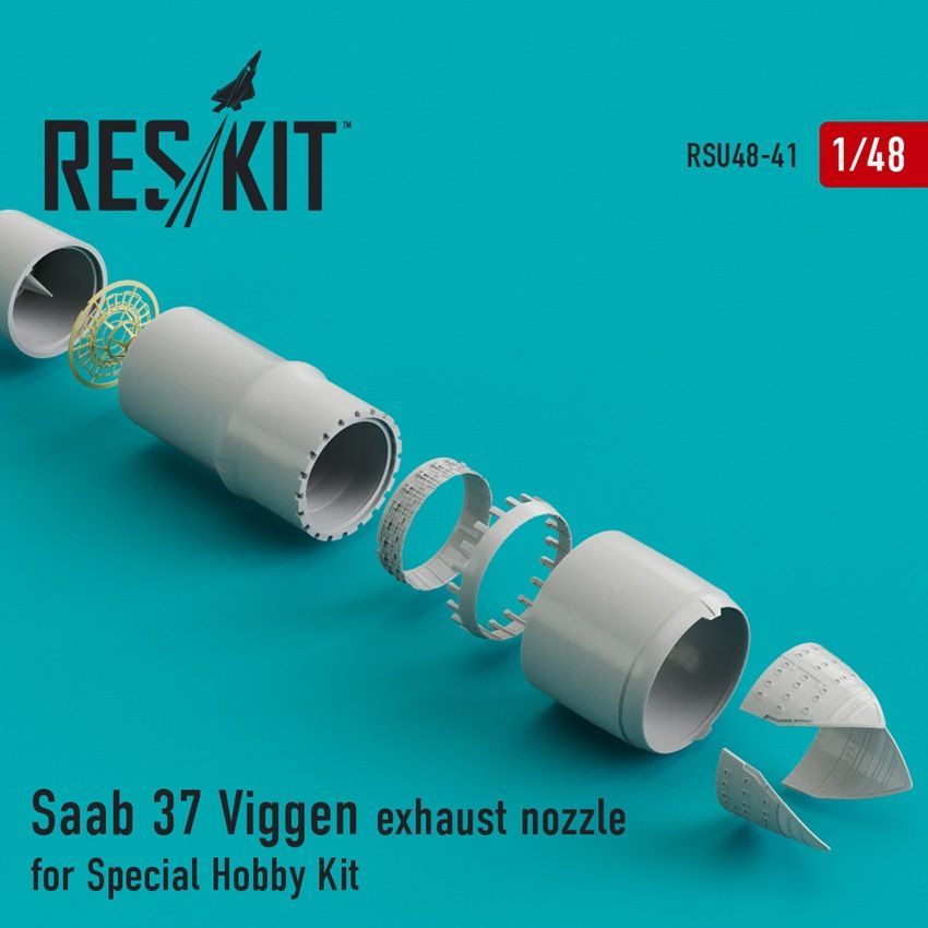 1:48 Saab JA-37 Viggen exhaust nozzle (Special Hobby and Tarangus kits)