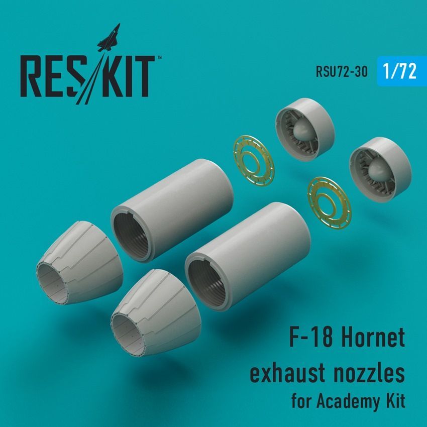 1:72 McDonnell-Douglas F/A-18E exhaust nozzles (Academy kits)