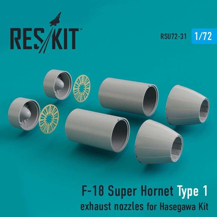 1:72 F-18 Super Hornet Type 1 exhaust nozzless (Hasegawa kits)