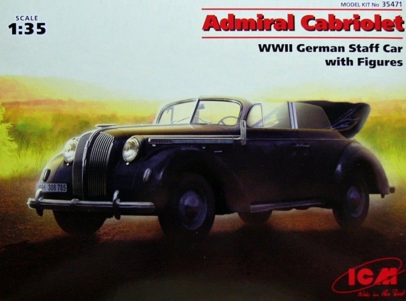1:35 Admiral Cabriolet: German stuff car  with Crew