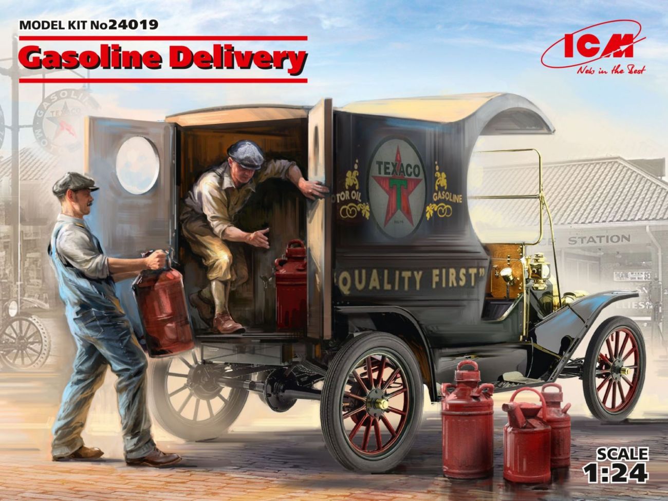 1:24 Gasoline Delivery, Model T 1912 Delivery Car with American Gasoline Loaders