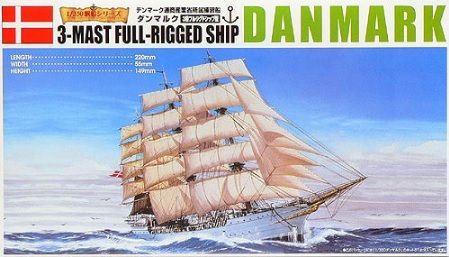 1:350 3-Mast Full-Rigged Ship Danmark