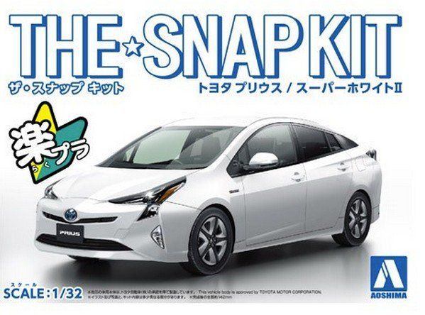 1:32 Toyota Prius (White) - SNAP KIT