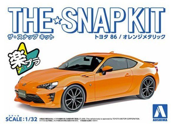 1:32 Toyota '86 (Orange) - SNAP KIT
