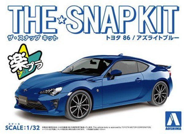 1:32 Toyota '86 (Azrite Blue) - SNAP KIT
