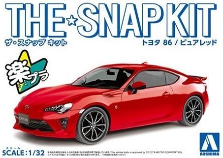 1:32 Toyota 86 (Pure Red) - SNAP KIT