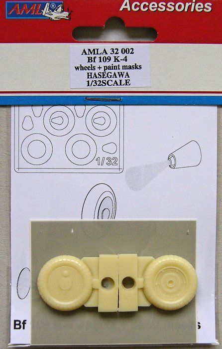 1:32 Bf 109 K-4 wheels & paint masks (HAS)
