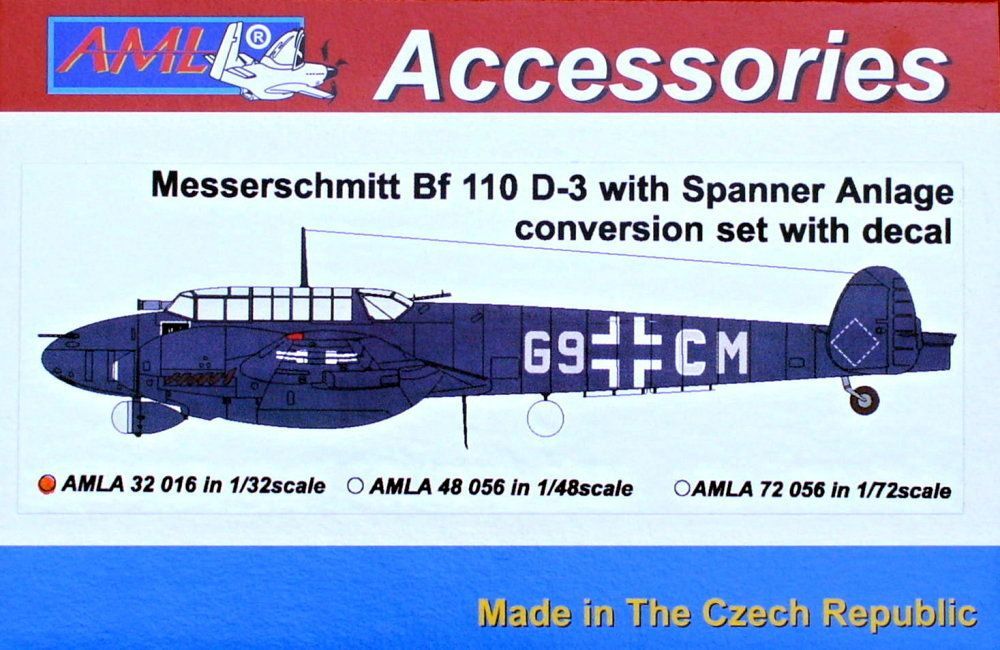 1:32 Bf 110 D-3 w/ Spanner Anlage - Conversion set
