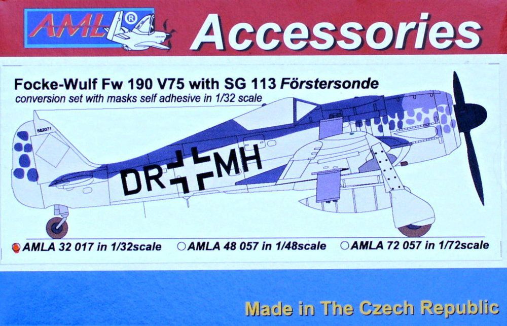 1:32 Fw 190 V75 w/ SG 113 Förstersonde - Conv.set