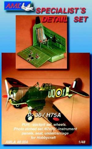1:48 Curtiss H75A (cockpit,wheels,undercarr.)