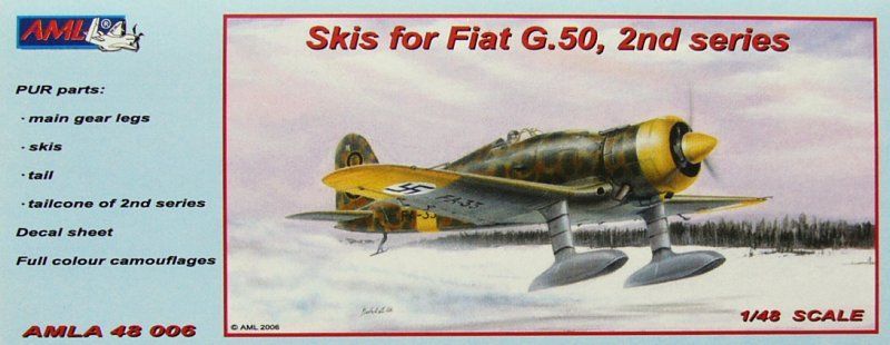 1:48 Skis for Fiat G.50 2nd series + decal sheet