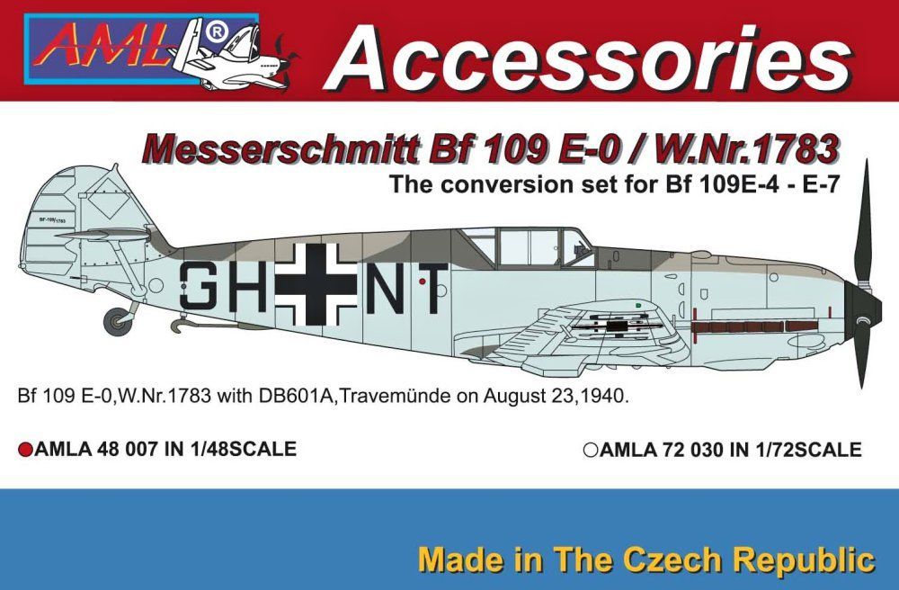 1:48 Bf 109 E-0/W.Nr.1783 Conversion set + decals