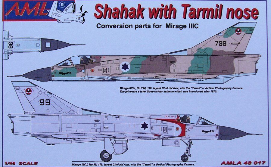 1:48 Shahak w/ Tarmil nose (Conv. for Mirage IIIC)