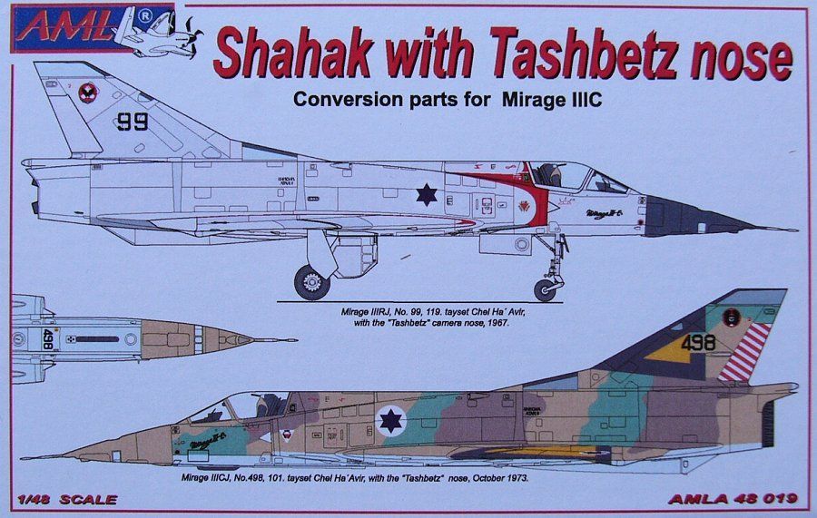 1:48 Shahak w/ Tashbetz nose (Conv. Mirage IIIC)