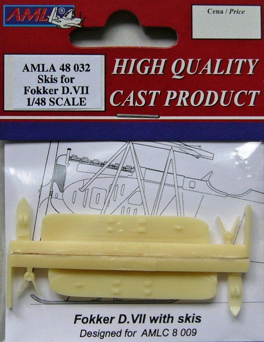 1:48 Fokker D.VII - skis (Finnish version)