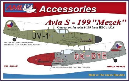1:48 Avia S-199 detail set&decals (ACA/HBC) Pt II.