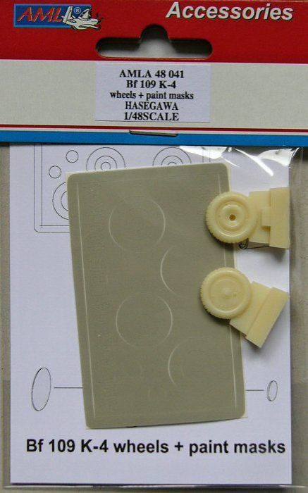 1:48 Bf 109 K-4 wheels & paint mask (HAS)