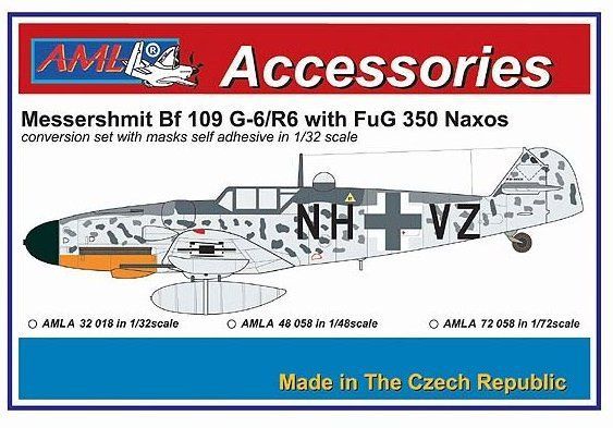 1:48 Bf 109 G-6/R6 w/ FuG 350 Naxos Conversion set